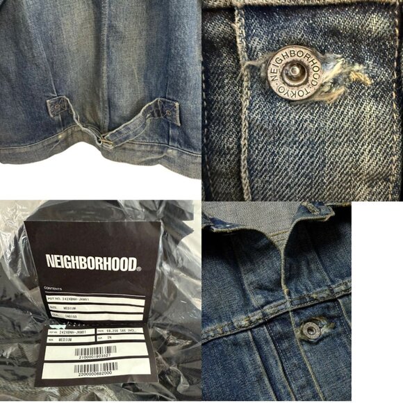 NWT - NEIGHBORHOOD SAVAGE DENIM TYPE-1 JACKET 242xbnh-jkm01 Size M - Picture 10 of 16